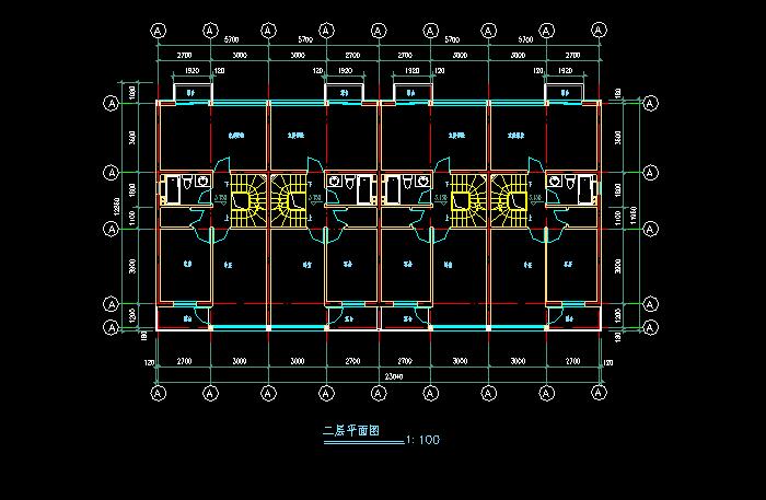 单体洋房别墅建筑设计CAD施工图7
