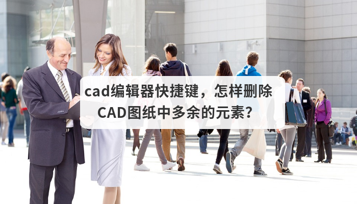 cad编辑器快捷键，怎样删除CAD图纸中多余的元素？