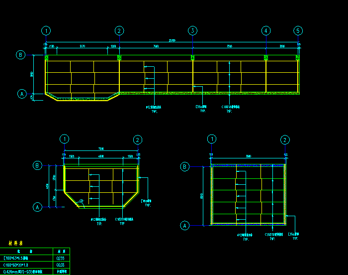 商用楼框架结构施工图1