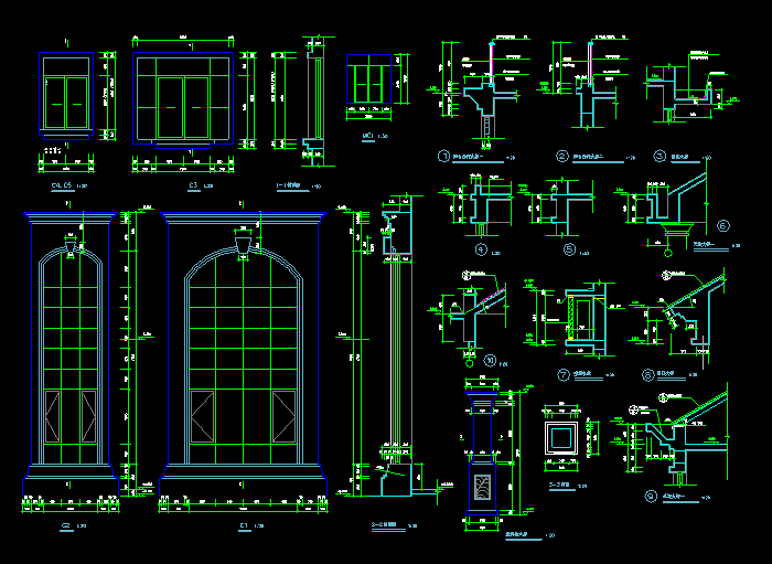 别墅全套CAD设计建筑图1