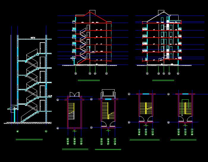长沙阳光紫薇园住宅平面CAD施工图4