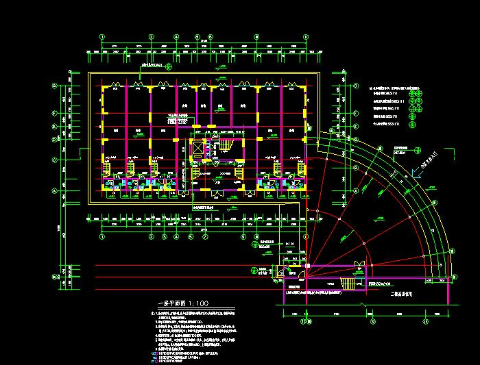 长沙阳光紫薇园住宅平面CAD施工图5