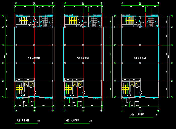 商业综合楼CAD建筑施工图5