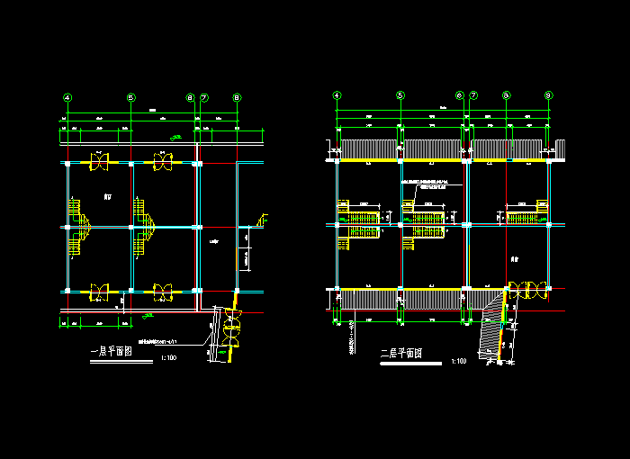 综合楼CAD设计建筑图纸5