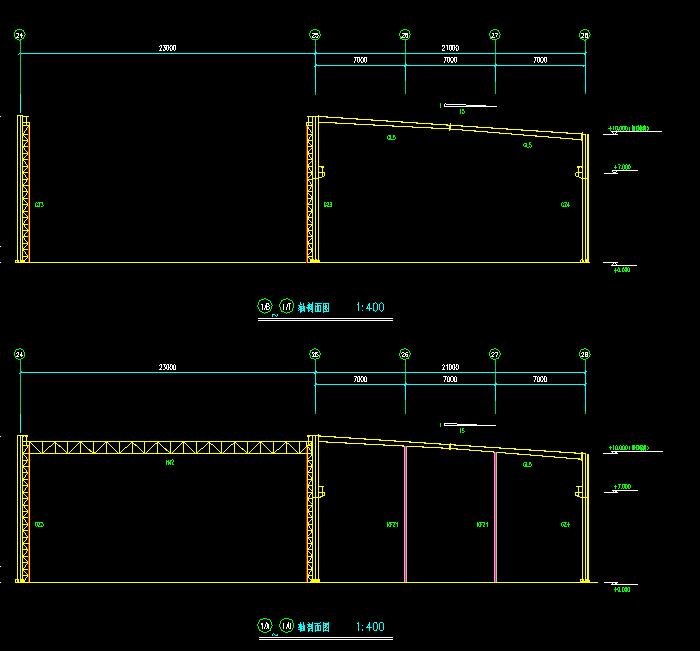 某钢筋结构工程设计CAD图纸大全6