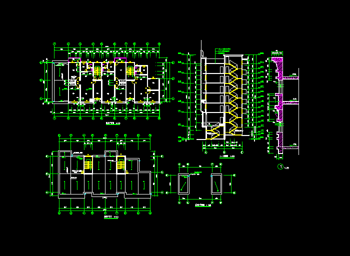 商业综合楼CAD建筑施工图7