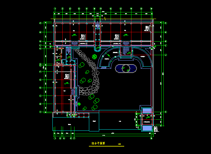 四合院CAD建筑设计图1