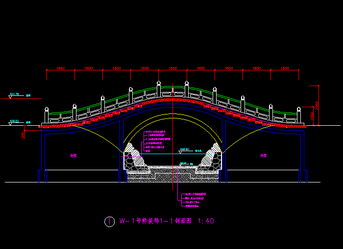 古桥诺干经 典样式CAD施工图1