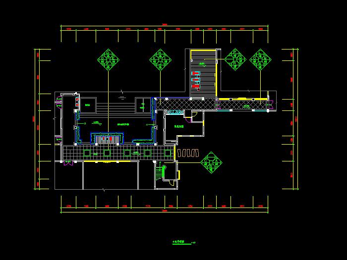 海天别墅装饰设计CAD施工图1