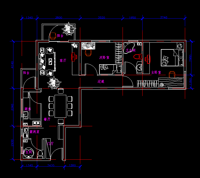 室内家居设计CAD施工图2