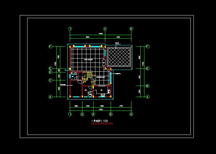 三层别墅室内CAD装修图4