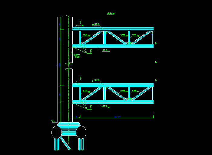 中承式钢管砼拱桥施工图纸5