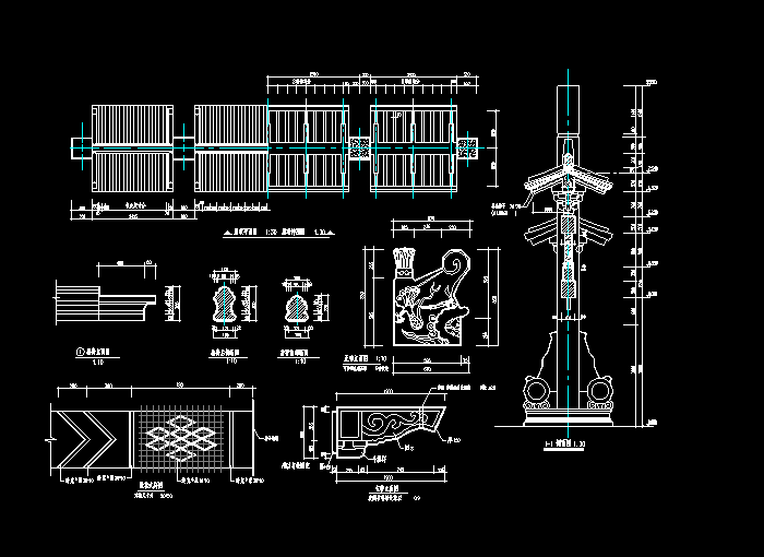 牌楼CAD建筑设计方案图6