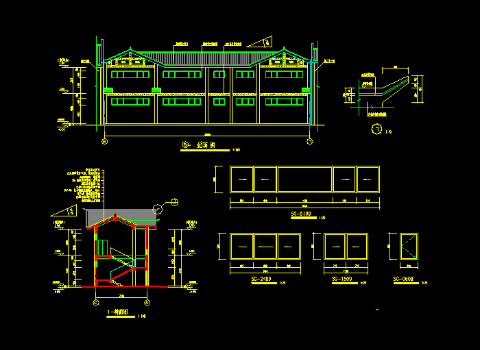 古名居建造翻新CAD设计建筑图6