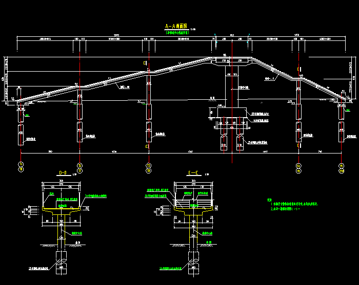 洋道坑斜大桥全套CAD图纸6