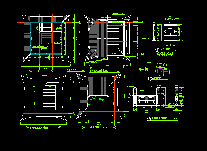 完整的古建CAD施工图纸5