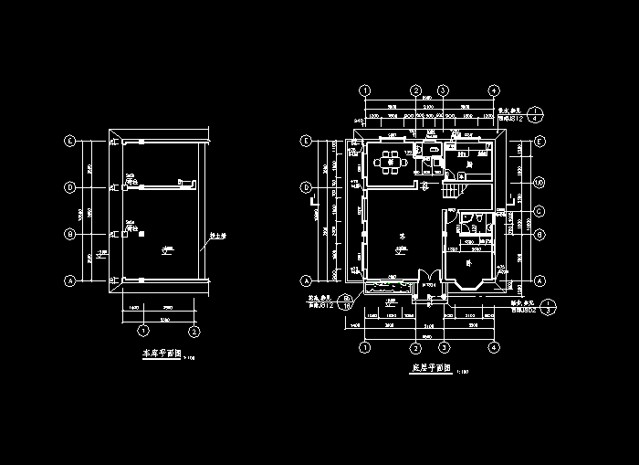三层小别墅建筑设计CAD施工图纸7