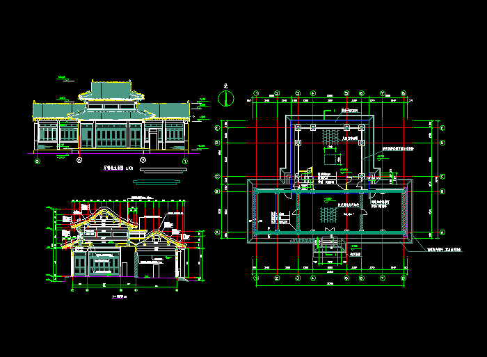 完整的古建CAD施工图纸6