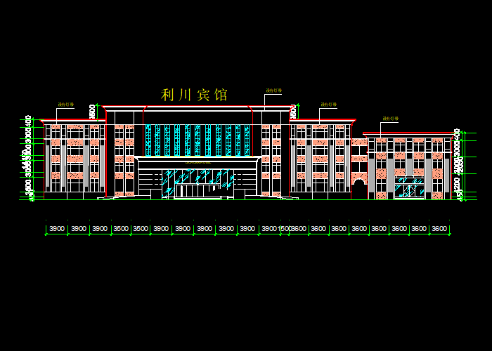 上海市豪华宾馆CAD设计施工图8