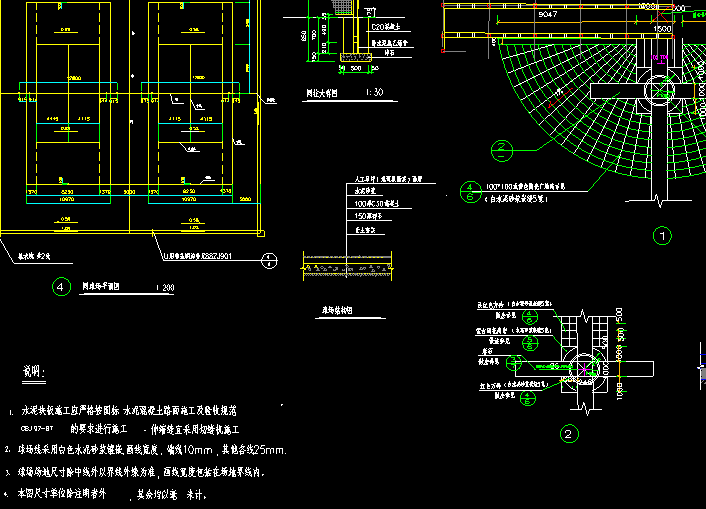 城市公园设计CAD图纸11