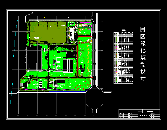 某植物园绿化平面CAD施工图1