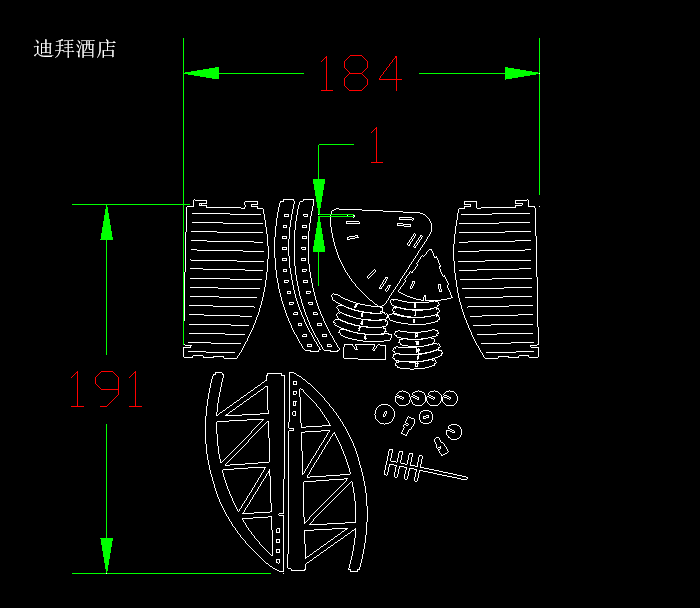 建筑雕刻工艺品CAD图纸1