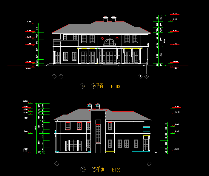 各种住宅别墅设计CAD施工图2