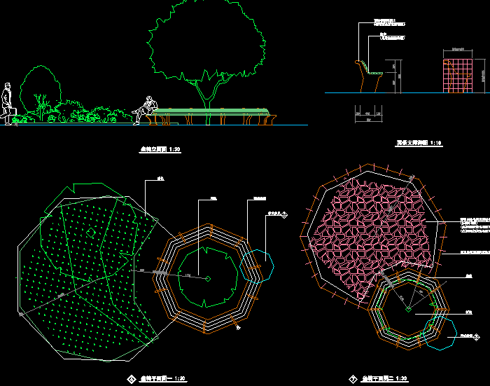 公园广场绿化带设计CAD施工图5