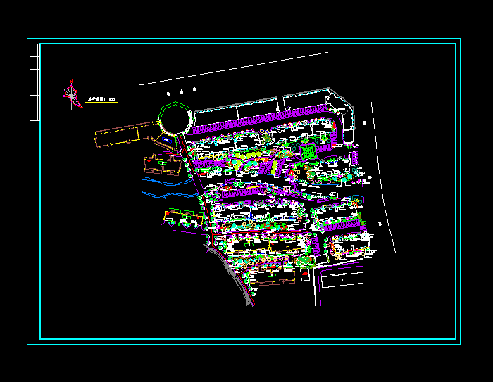 公园景观规划平面CAD建筑图6
