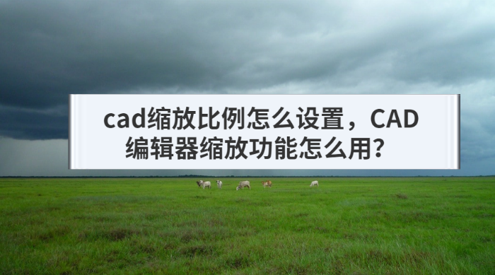 cad缩放比例怎么设置，CAD编辑器缩放功能怎么用？