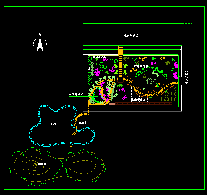 某文化广场平面规划CAD图纸2