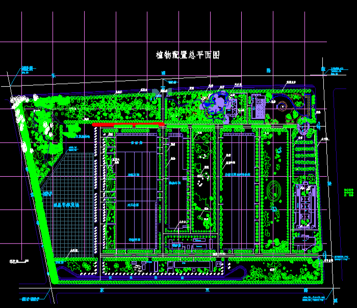 乡镇小游园规划设计CAD施工图3