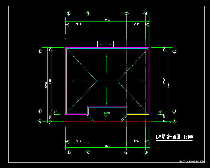 乡村农家乐别墅建筑CAD施工图2