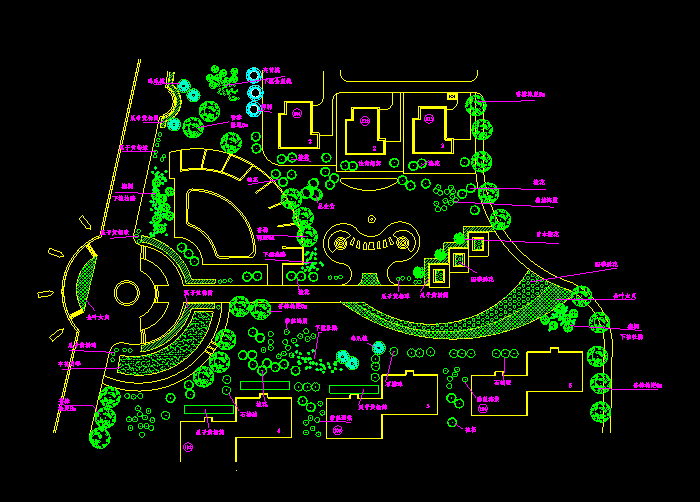 某中心广场景观设计CAD施工图5