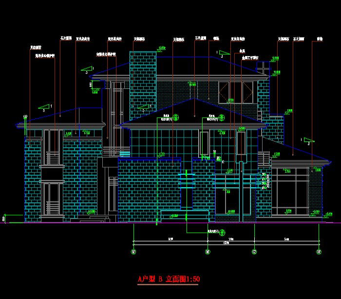 中国古典别墅CAD施工图