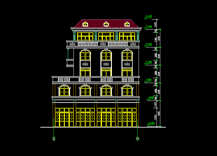 现代别墅方案CAD设计施工图