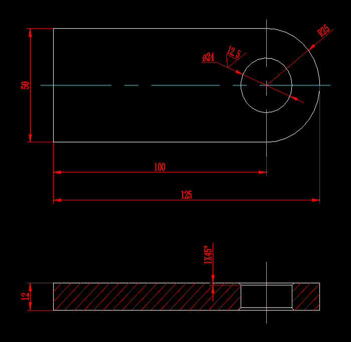 CAD机械图纸附加生产图