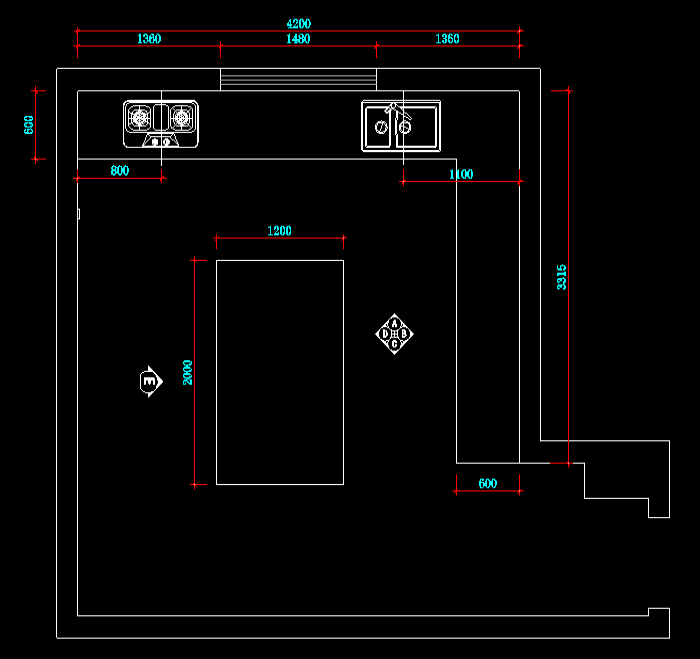 室内家具橱柜设计CAD图纸