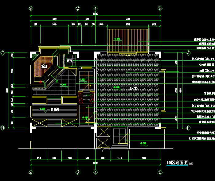 小型别墅区装修CAD设计图
