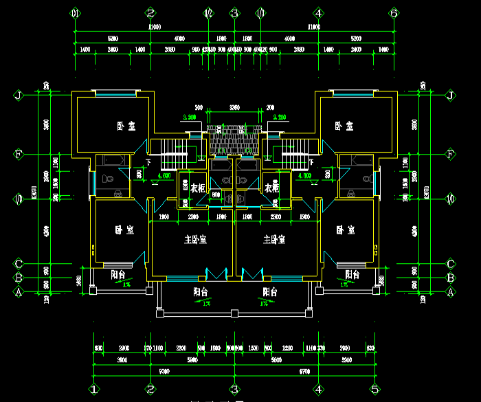 私人别墅建筑设计CAD施工图