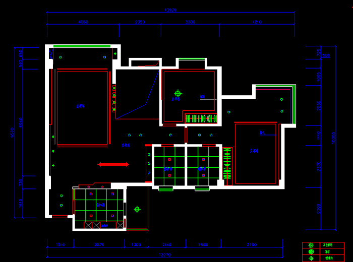 某三层别墅工程装修设计图