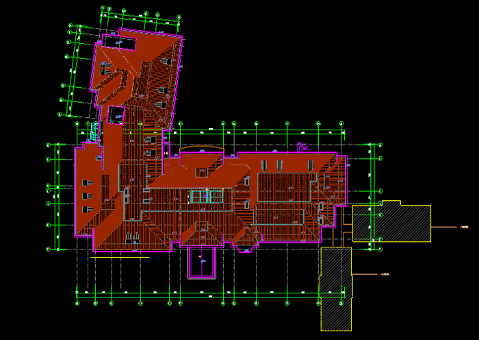 某宾馆贵宾楼建筑设计图